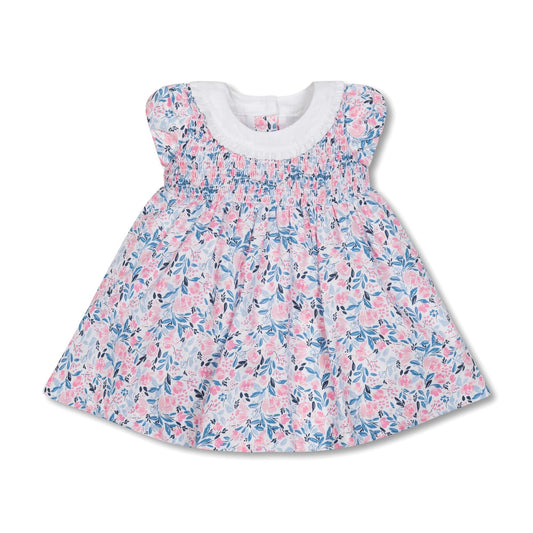 Linen Ruffle Collar Dress