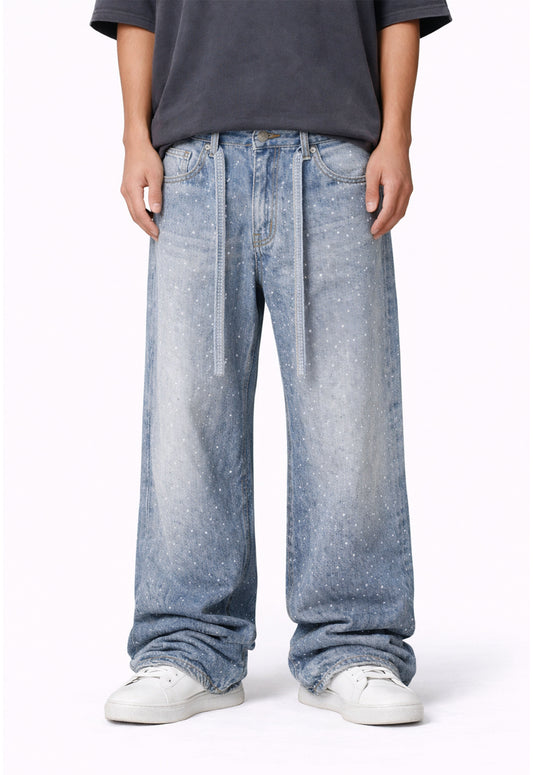 AZUL RHINESTONE DENIM