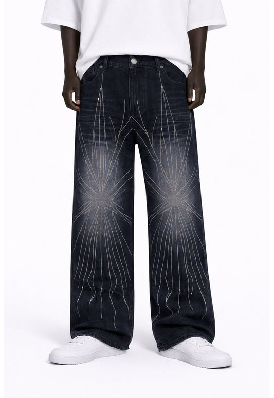 STAR RHINESTONE DENIM