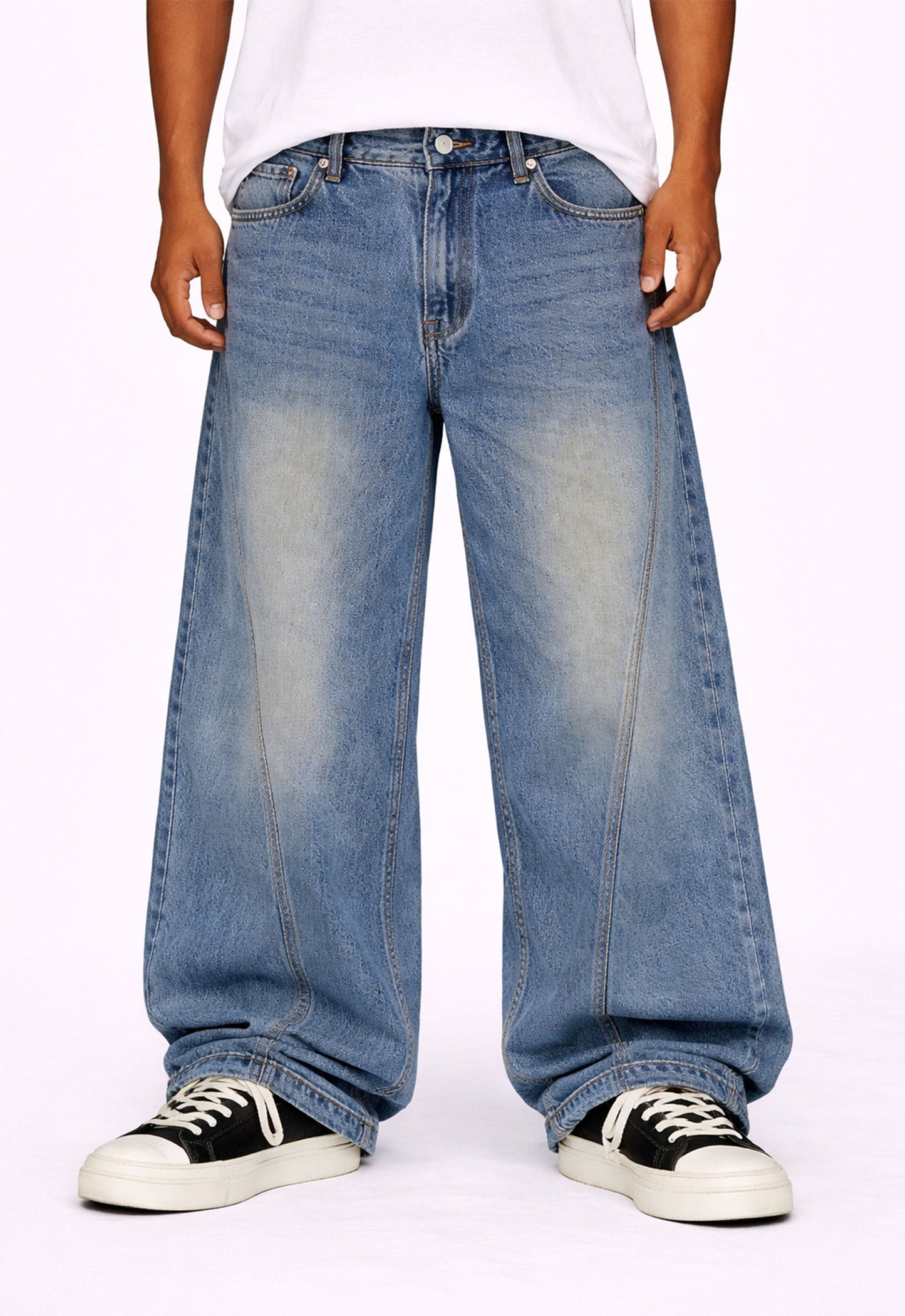 BAGGY SANDWASH DENIM