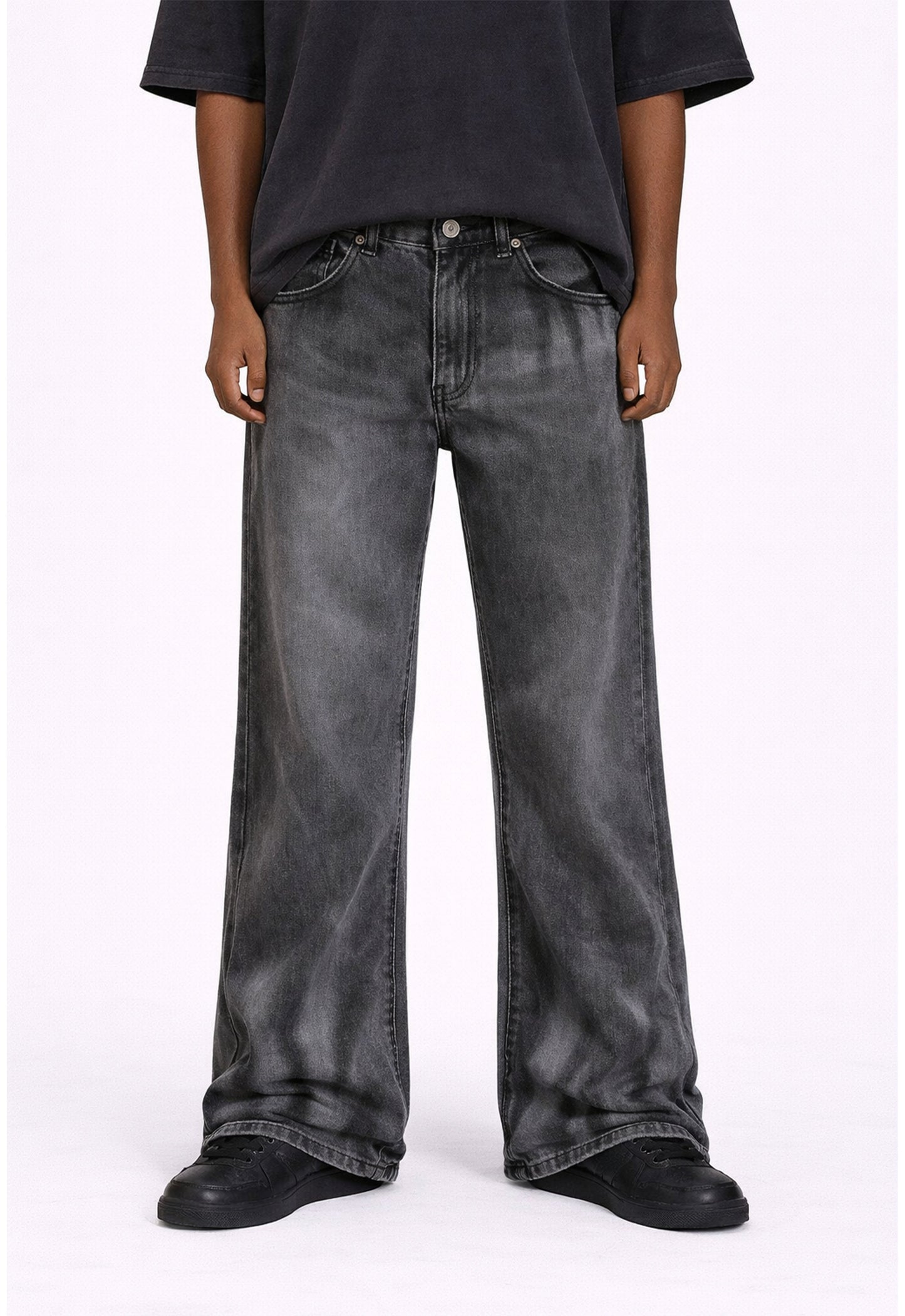 GREY VINTAGE FLARE DENIM