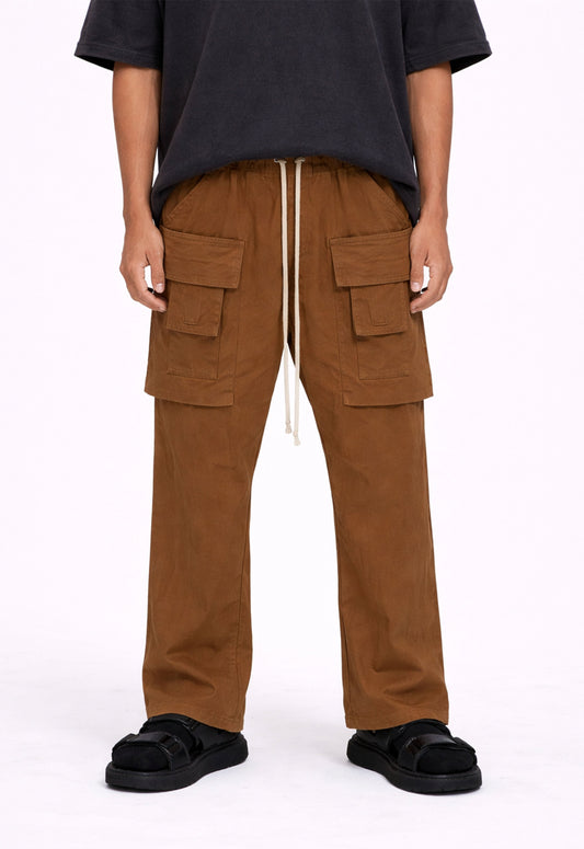 DESERT DROP-CROTCH DRAWSTRING CARGO PANTS
