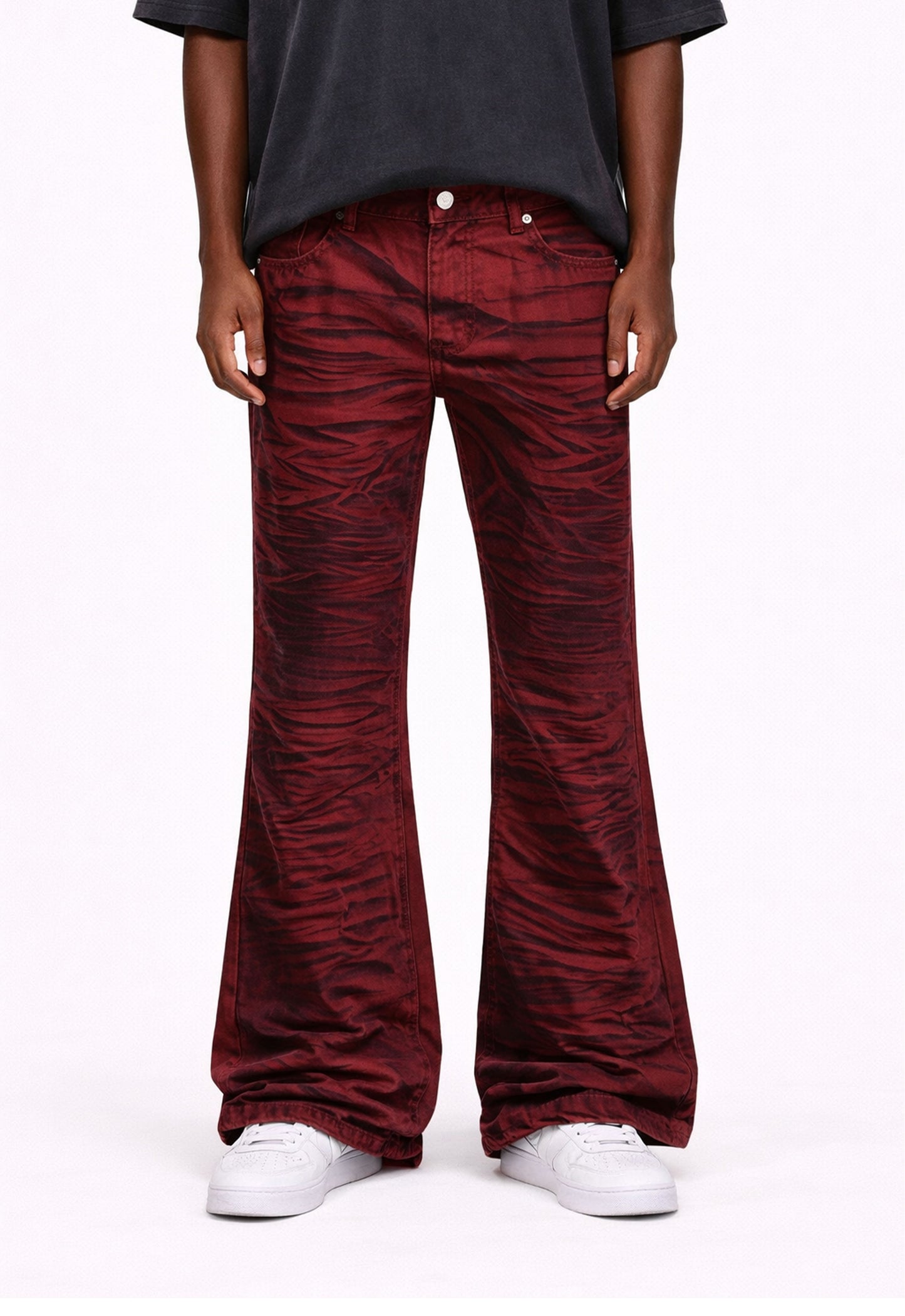 RED TIGER FLARE DENIM