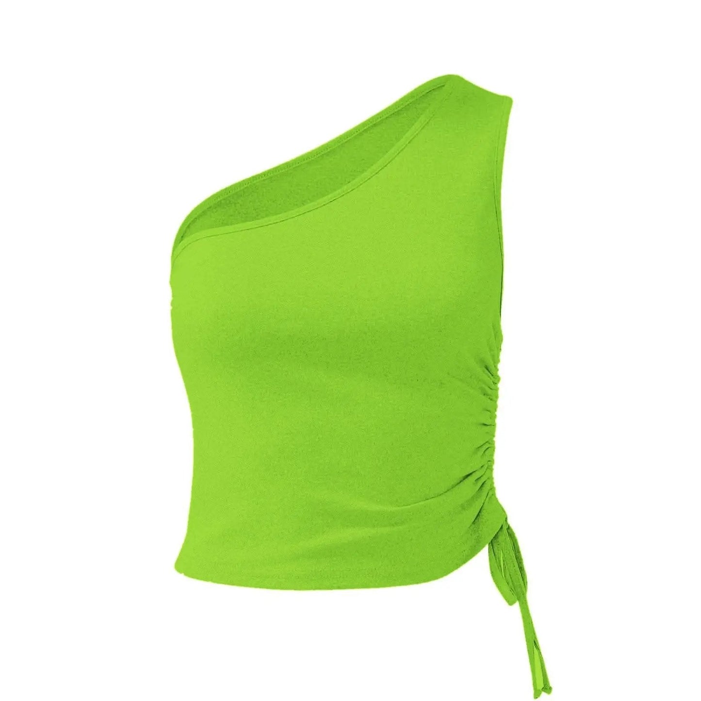 Cami Top - One-Shoulder Tie Detail - Chic & Modern