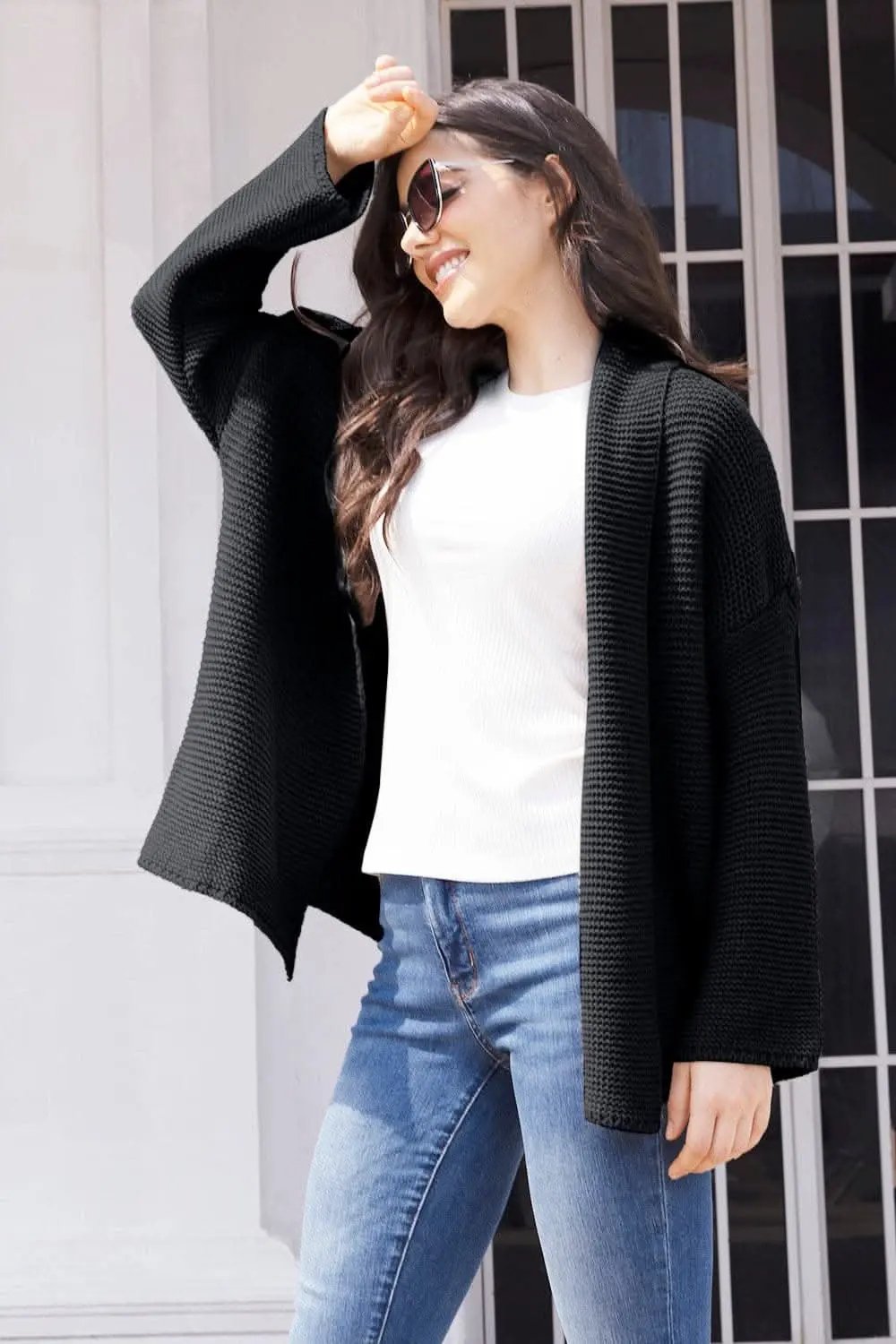 Cardigan - Open Front Long Sleeve