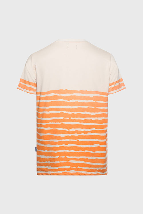 Striped Waves Henley Pocket Tee