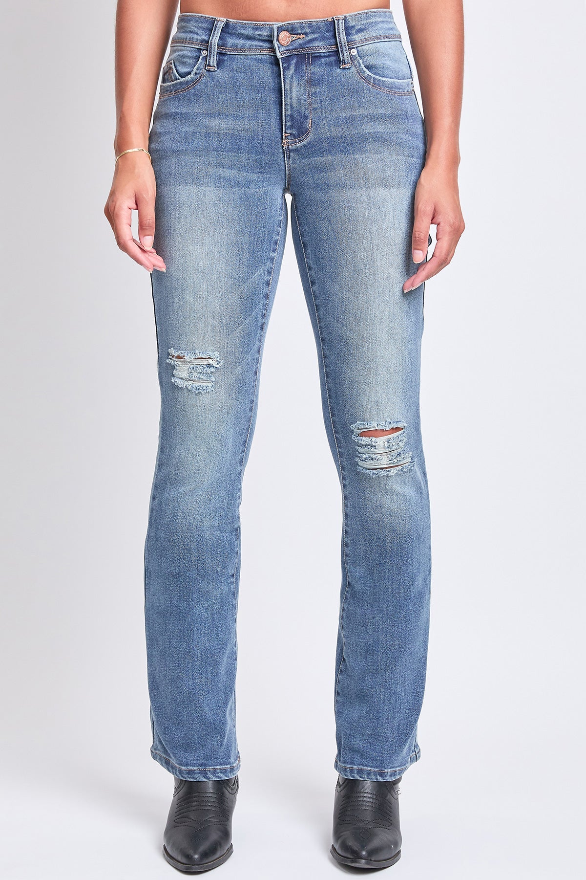 Women's WannaBettaButt Bootcut Mid Rise Jeans