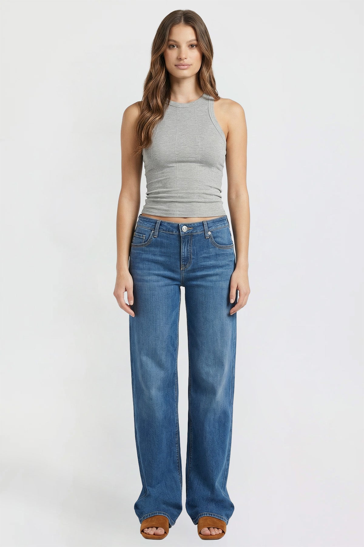 Women's Luxe Britney Wide Leg Jeans