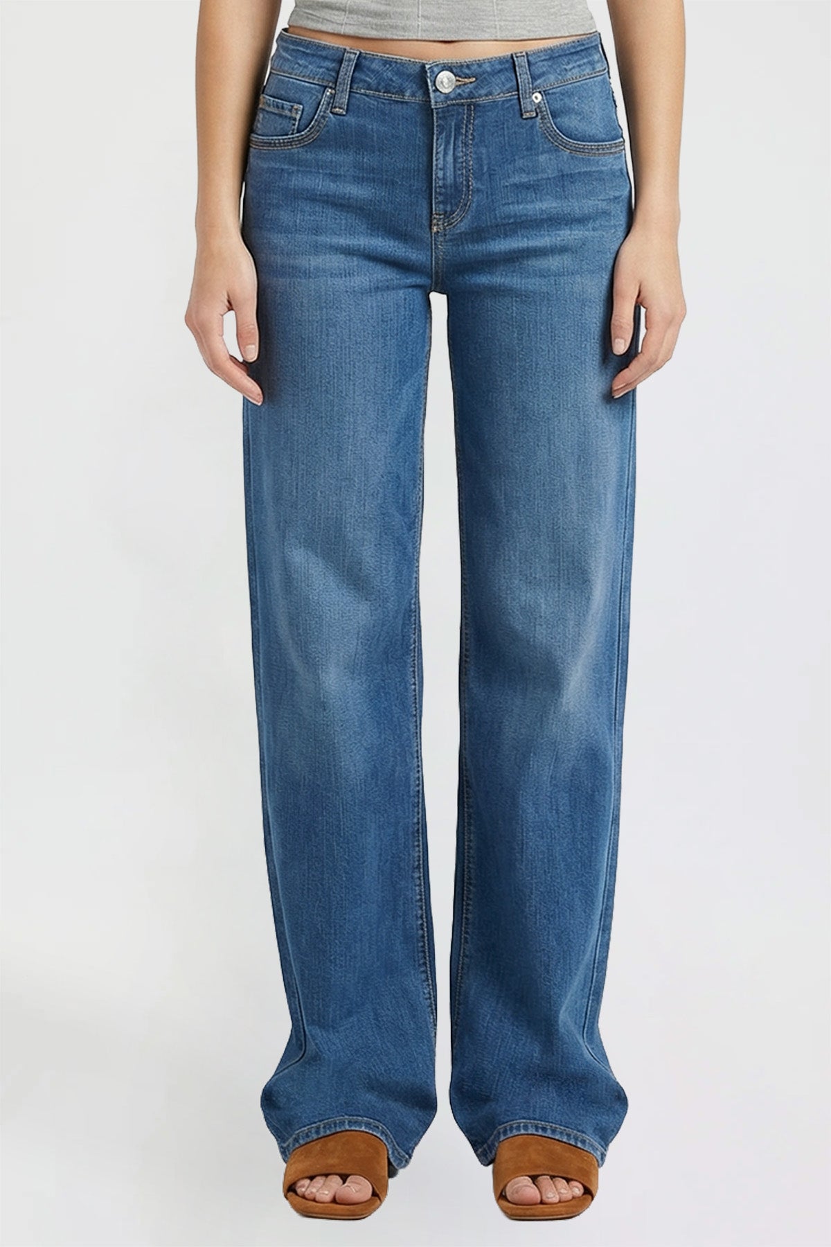 Women's Luxe Britney Wide Leg Jeans