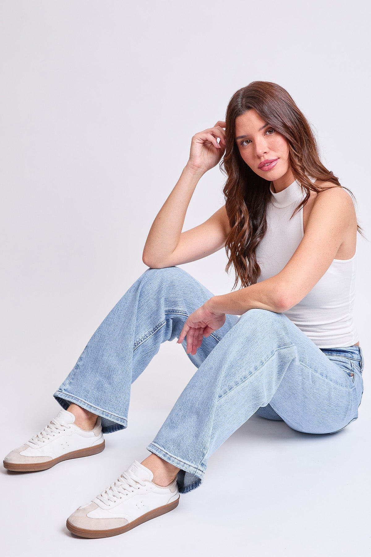 Women's Luxe Britney Wide Leg Jeans