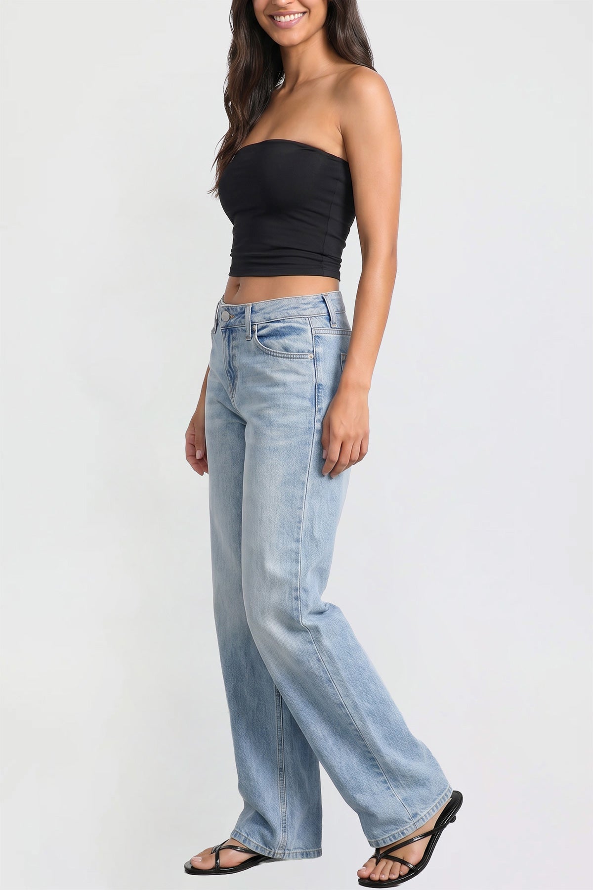 Women's Luxe Britney Wide Leg Jeans