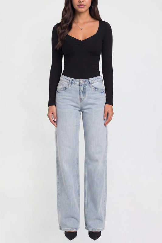 Women's Luxe Britney Wide Leg Jeans