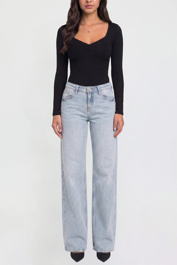 Women's Luxe Britney Wide Leg Jeans