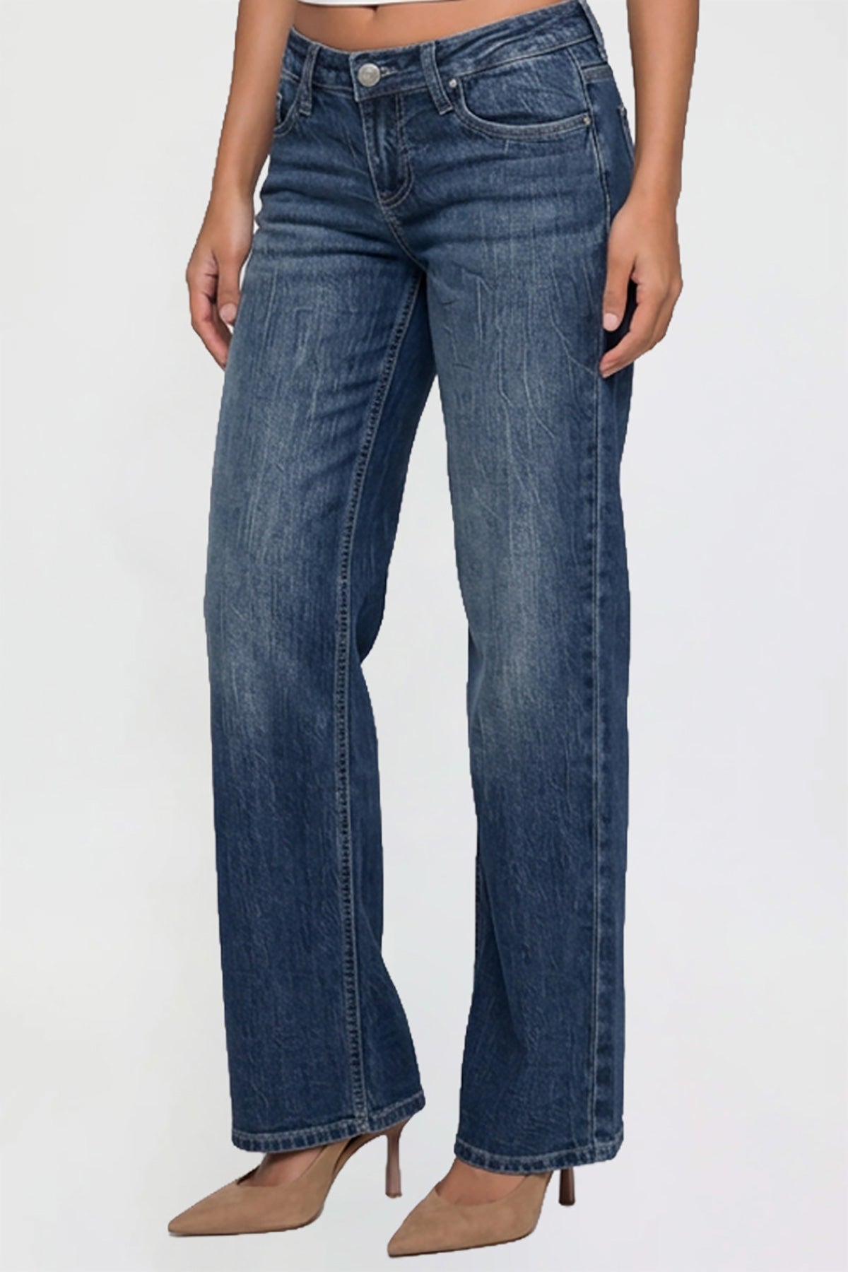 Women's Luxe Britney Wide Leg Jeans