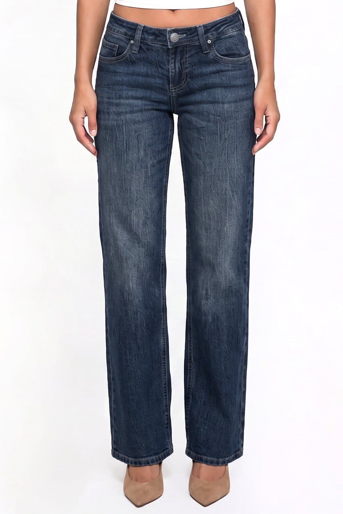 Women's Luxe Britney Wide Leg Jeans