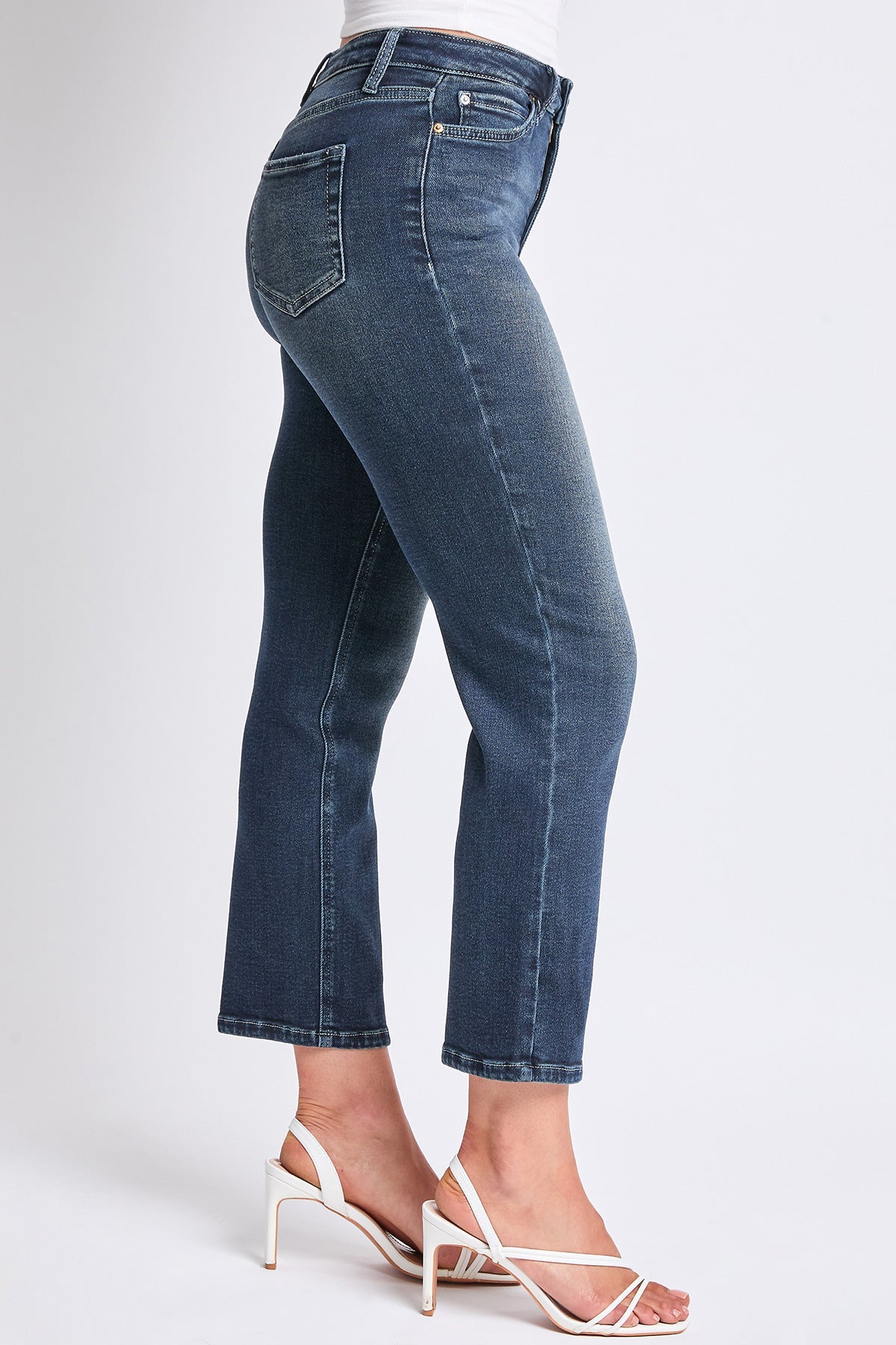 Women's Luxe High Rise Vintage Stretch Straight  Jeans