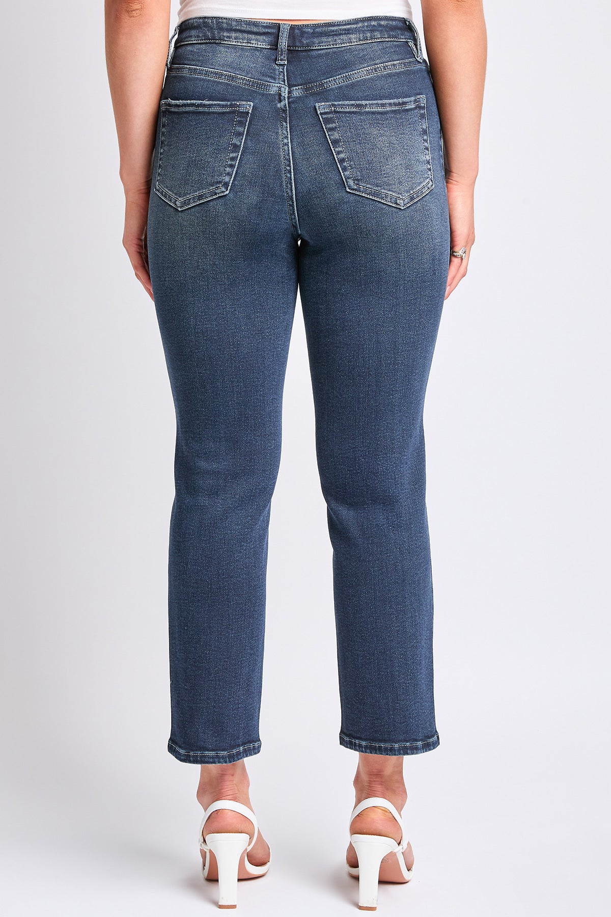Women's Luxe High Rise Vintage Stretch Straight  Jeans