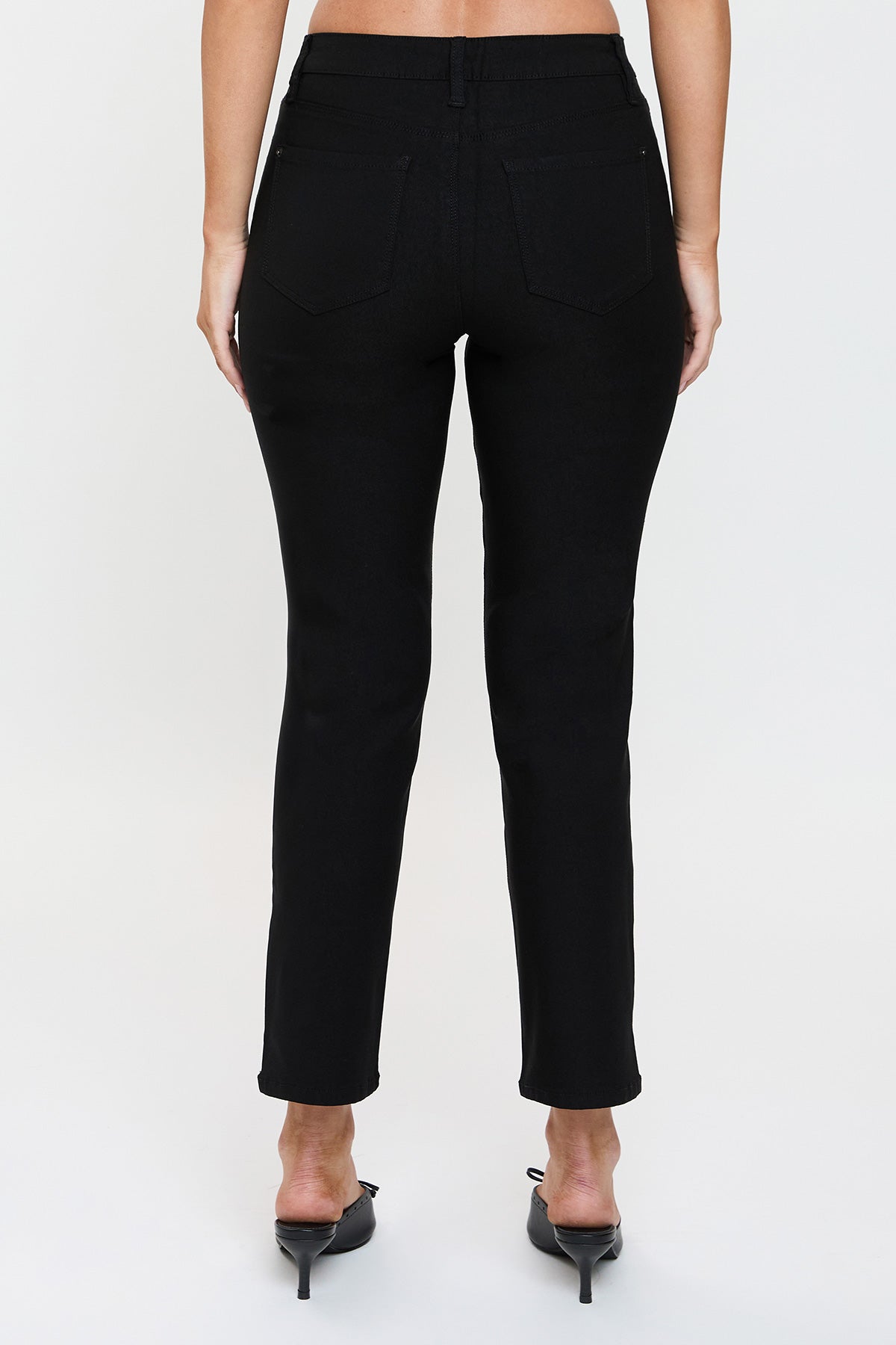 Women's High Rise Hyperstretch Cropped Straight Pants