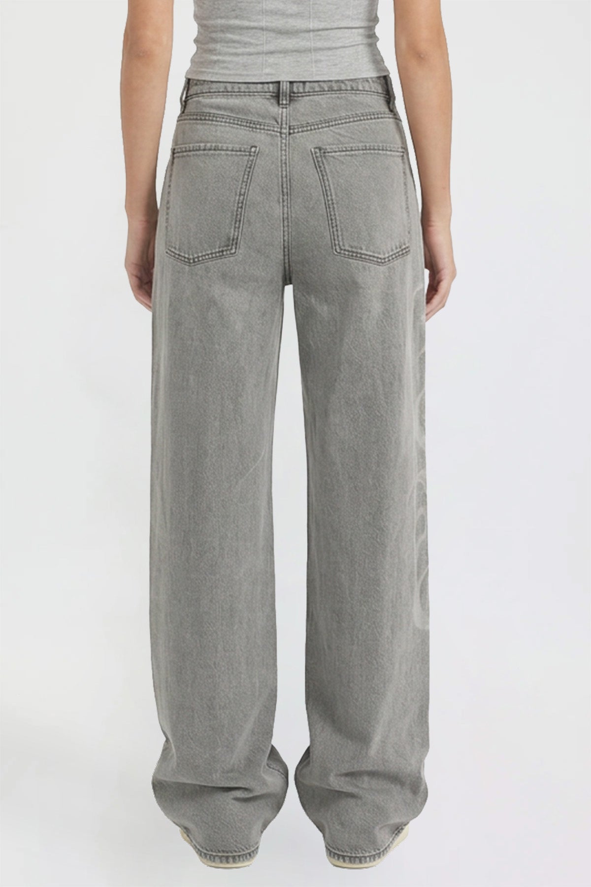 Women's Relaxed Super Wide Love Print Jeans