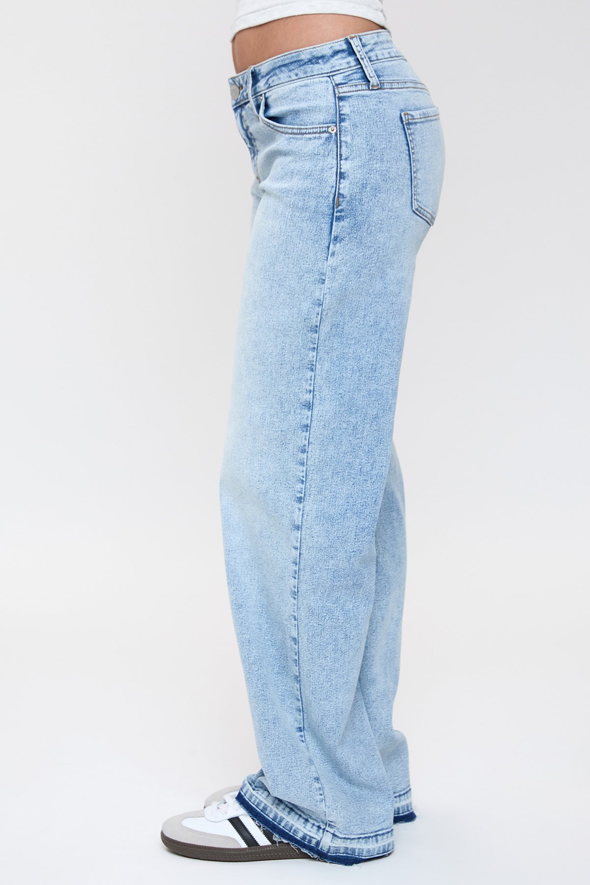 Women's Britney Release Hem Wide Leg Jeans