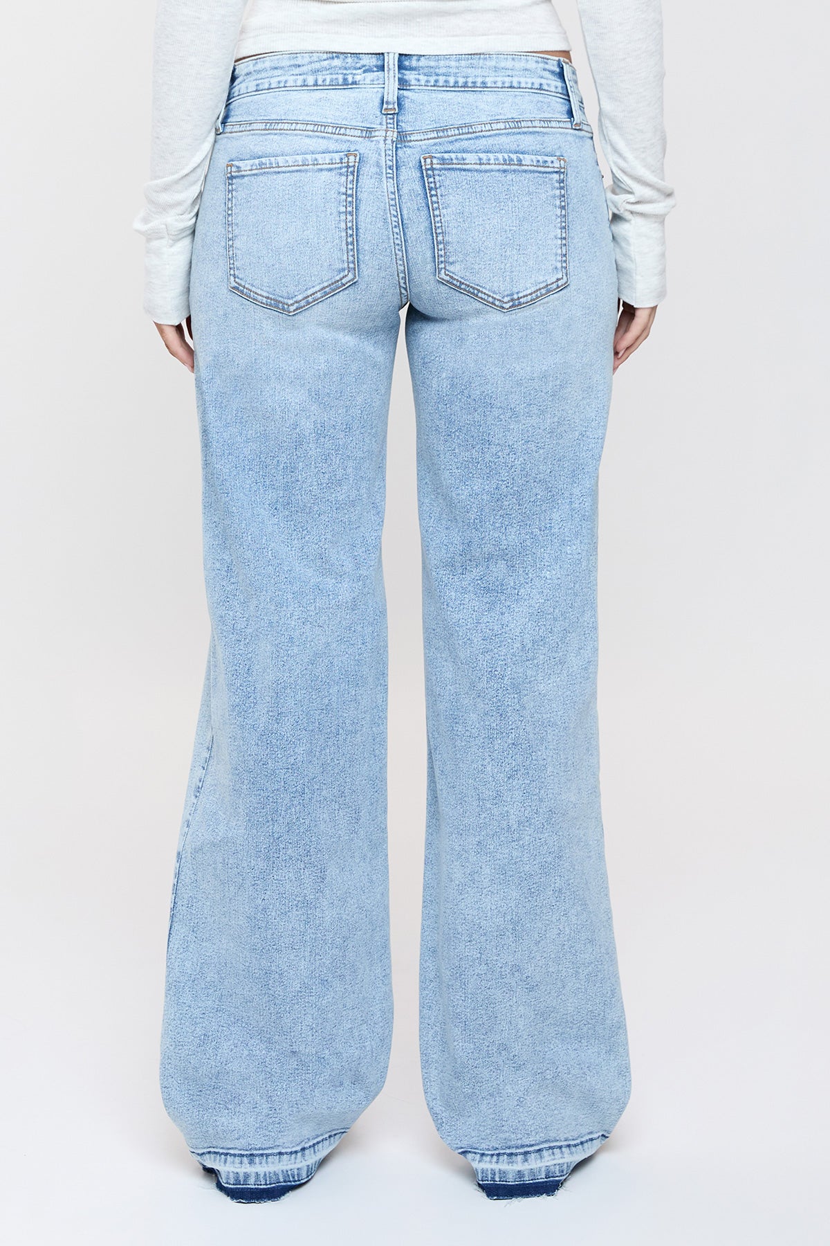 Women's Britney Release Hem Wide Leg Jeans