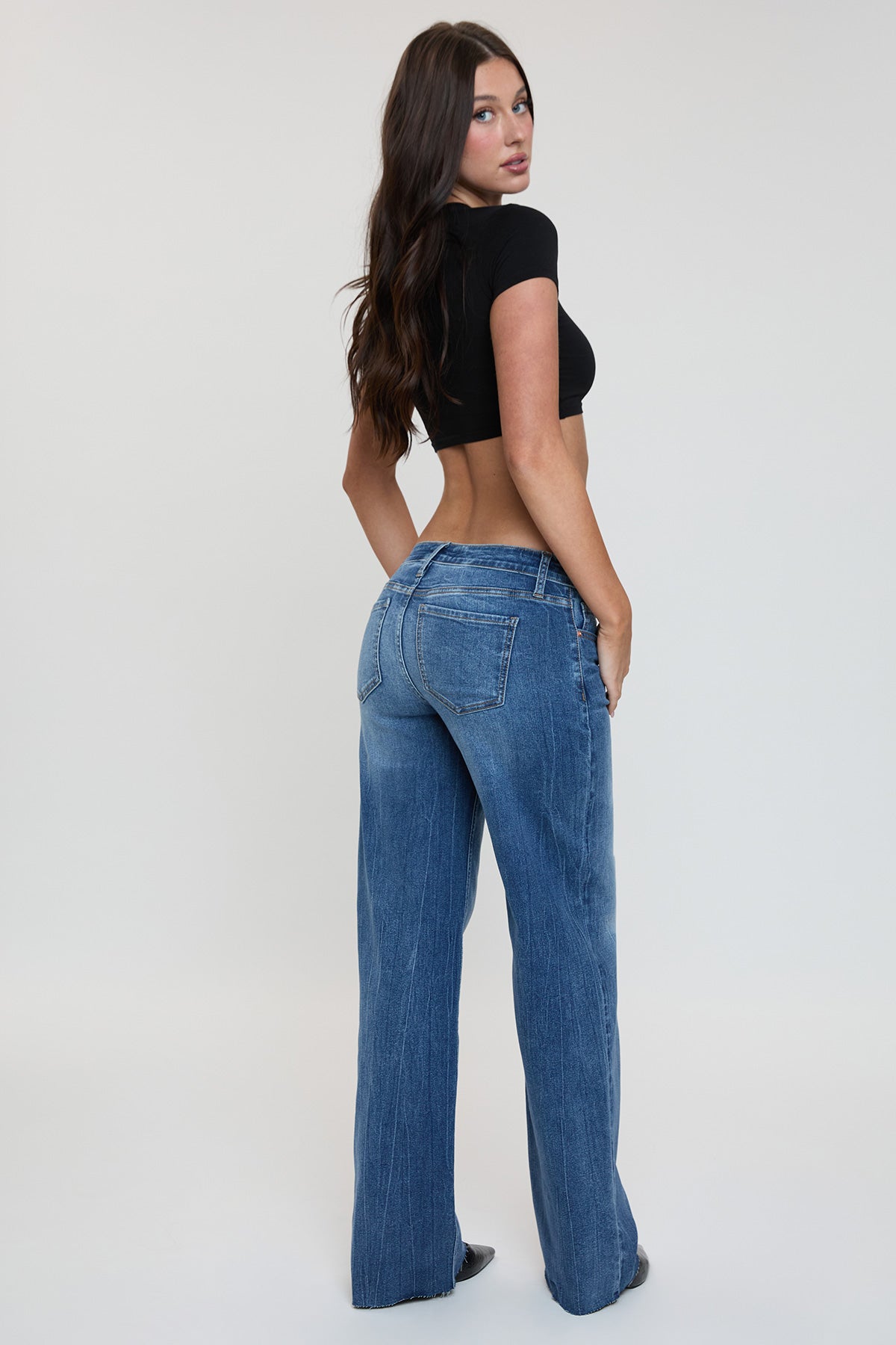 Women's Britney Low Rise Wide Leg Jeans