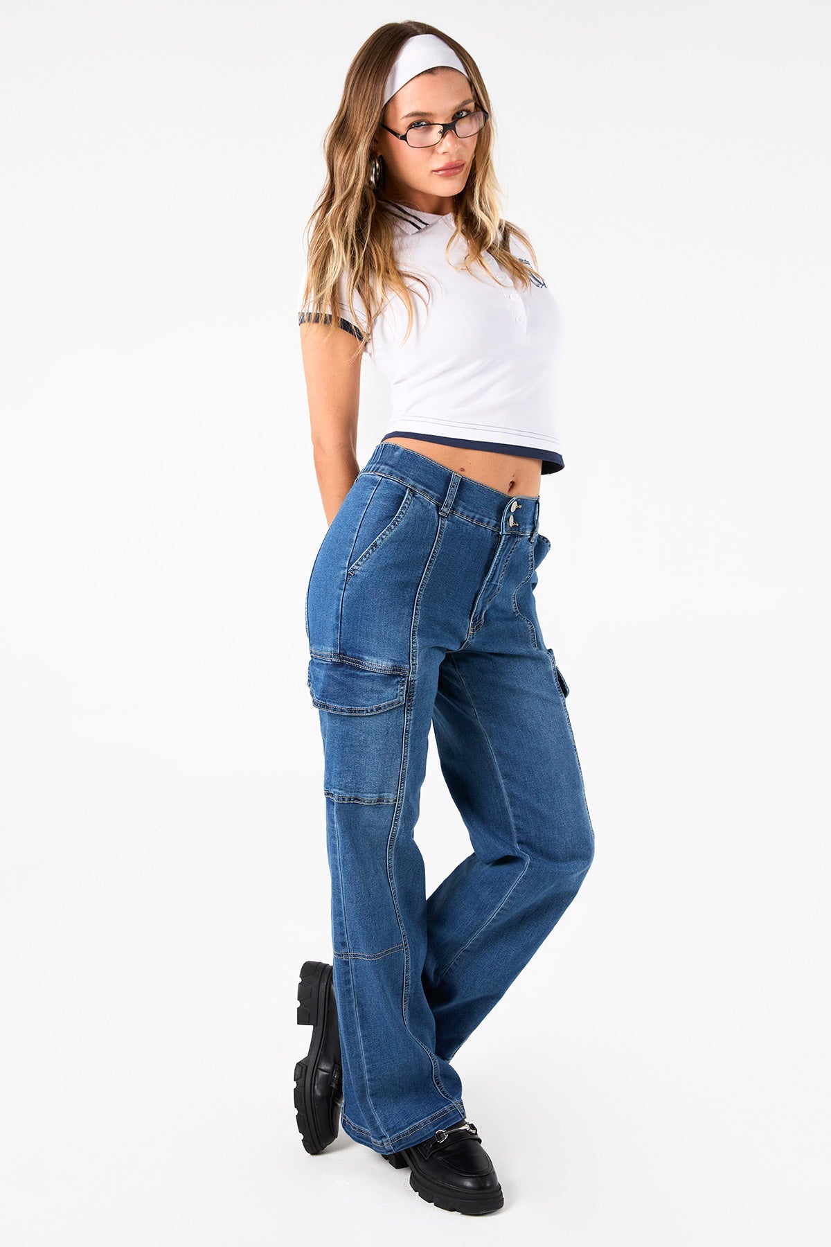 Women's Straight Cargo Jeans