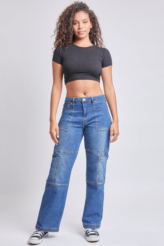 Women’s High Rise Straight  Cargo Jeans