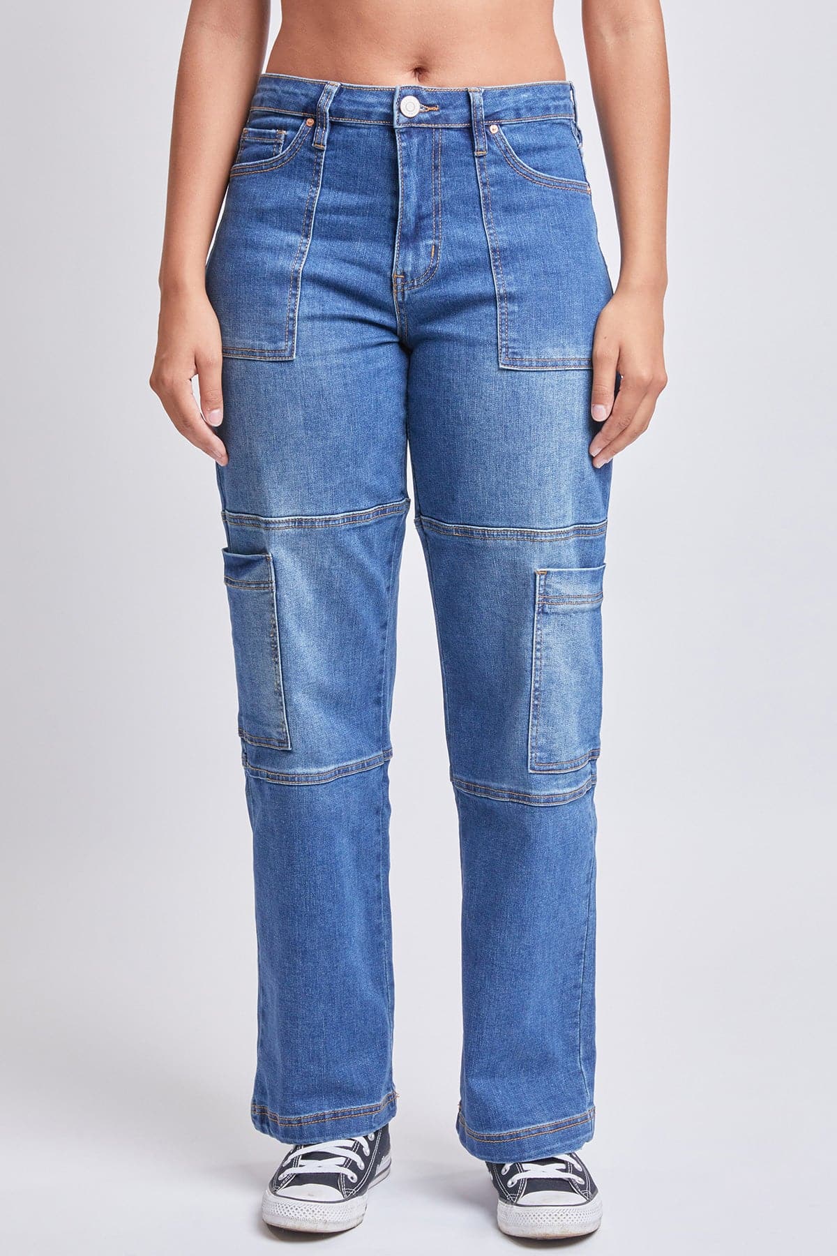 Women’s High Rise Straight  Cargo Jeans