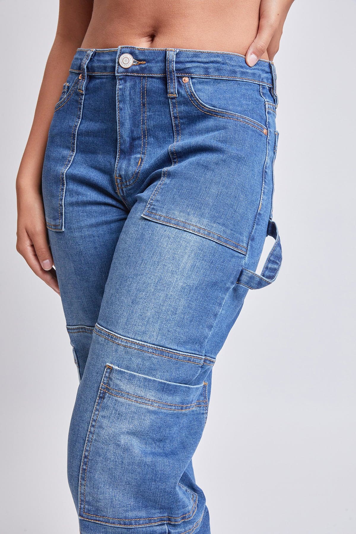 Women’s High Rise Straight  Cargo Jeans