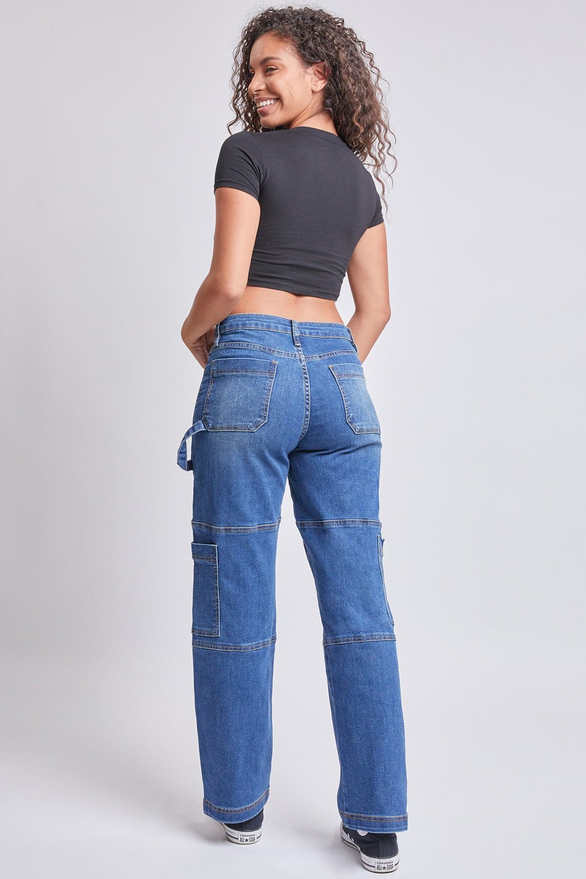 Women’s High Rise Straight  Cargo Jeans