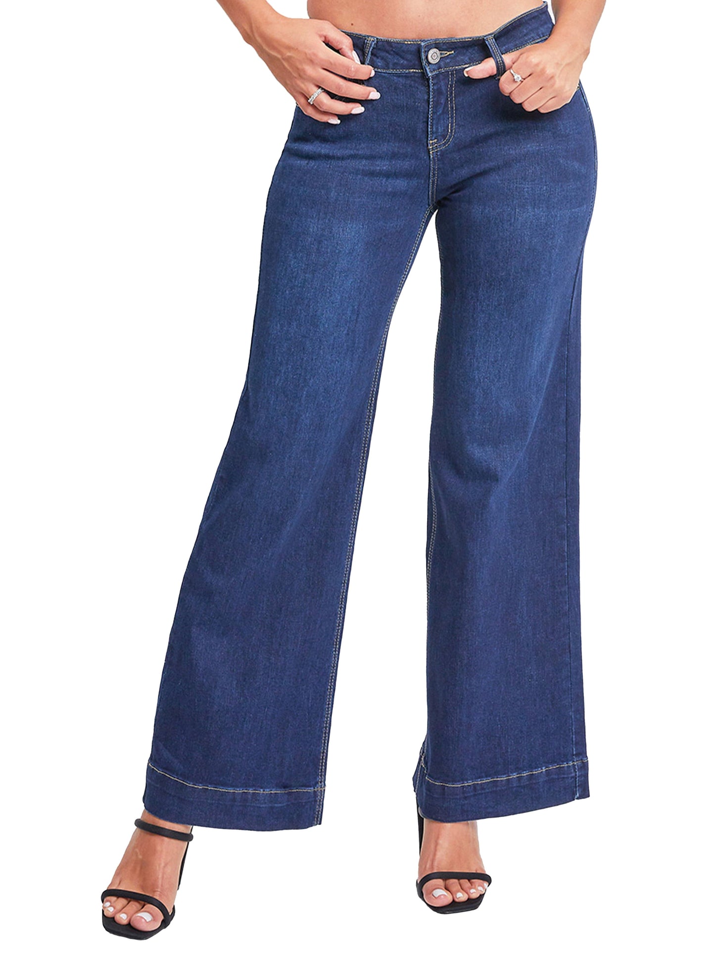 Women's Wide Leg Low Rise Jeans