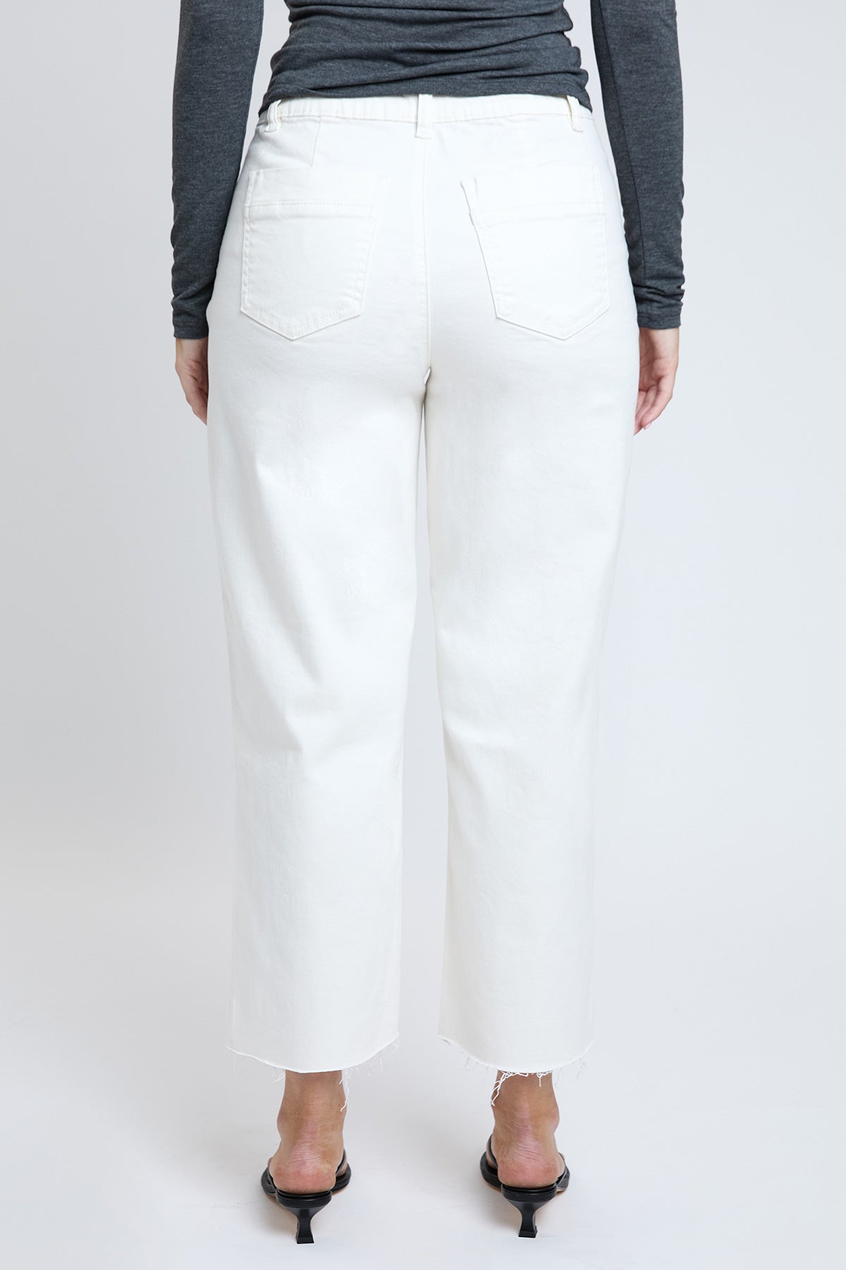 Women's Cropped Trouser Jeans Wide Leg Fit