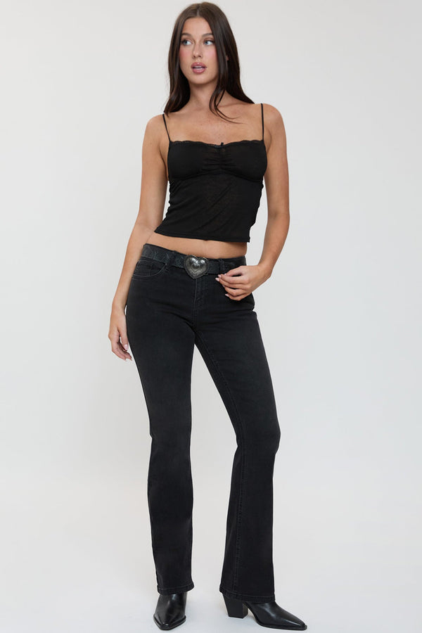 Women's Jessie Belted Bootcut Jeans