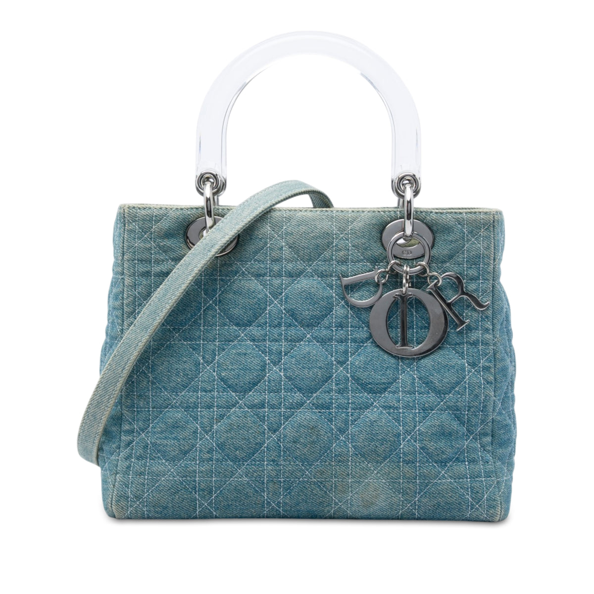 Satchel Lady Dior Denim (Pre-Owned)