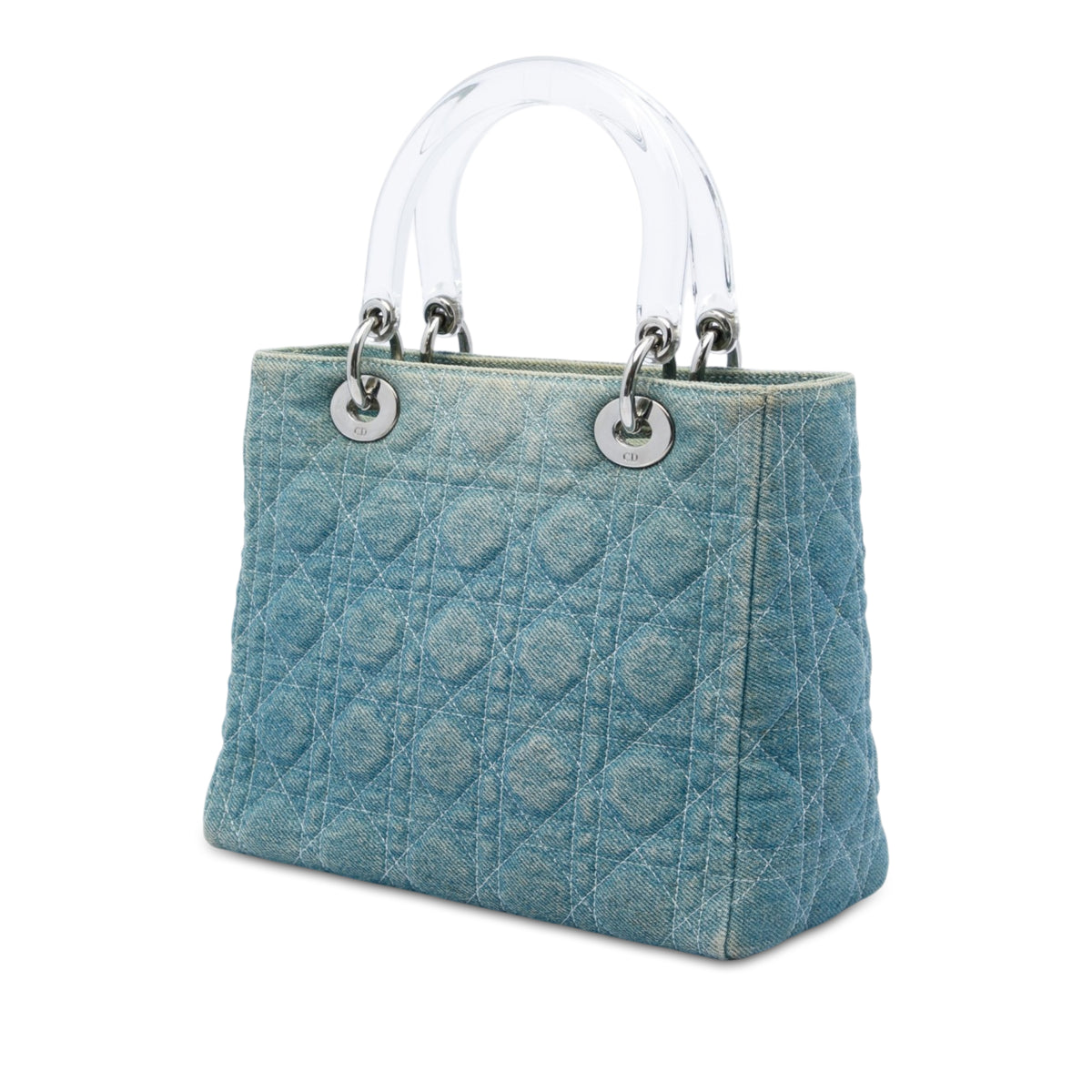 Satchel Lady Dior Denim (Pre-Owned)