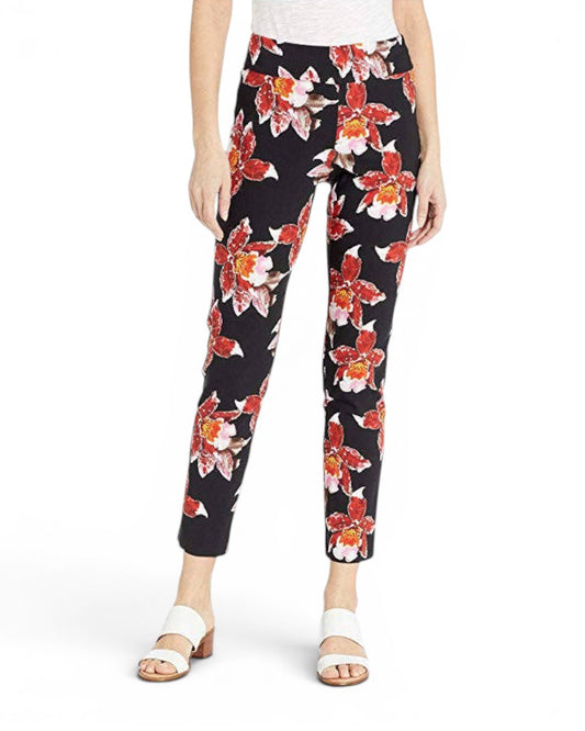 Krazy Larry P507 Ankle Pull on Pant - Black Orchid