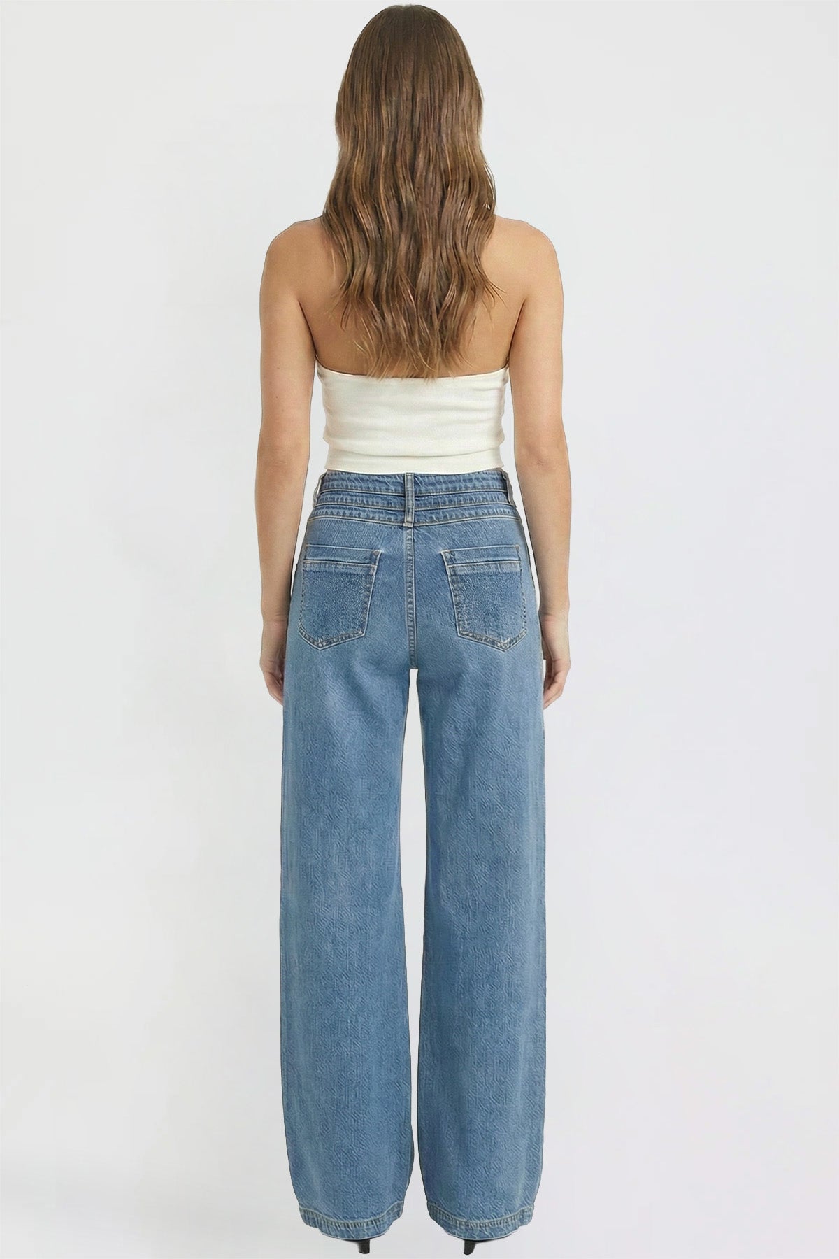 Women's Bella Triple Waistband Wide Leg Jeans