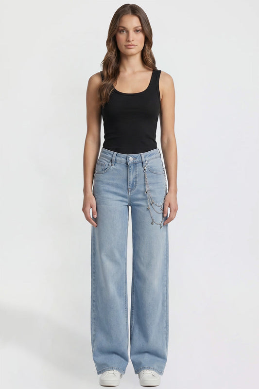 Women's Super Wide Fit with Star Chain