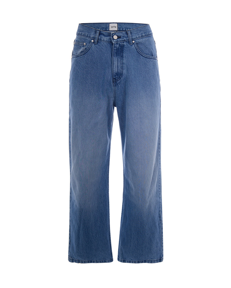 Jeans Circle Logo Denim Bleach