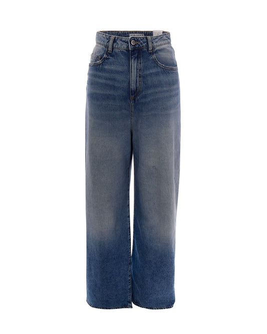 Wide Jeans in Smoke Blue