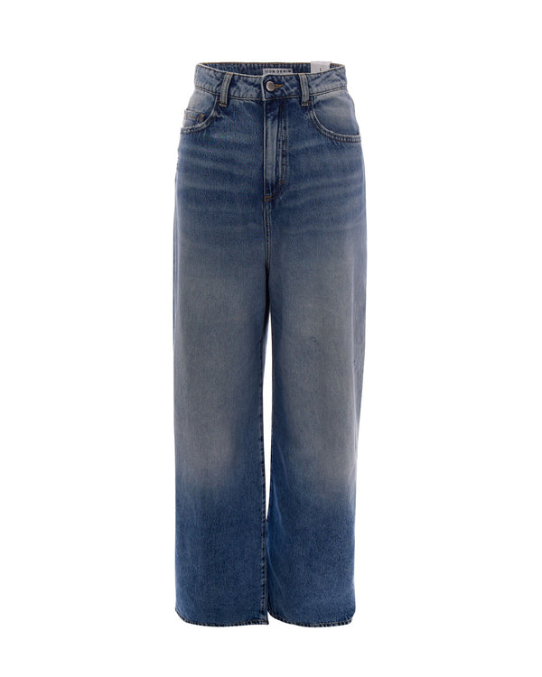 Wide Jeans in Smoke Blue