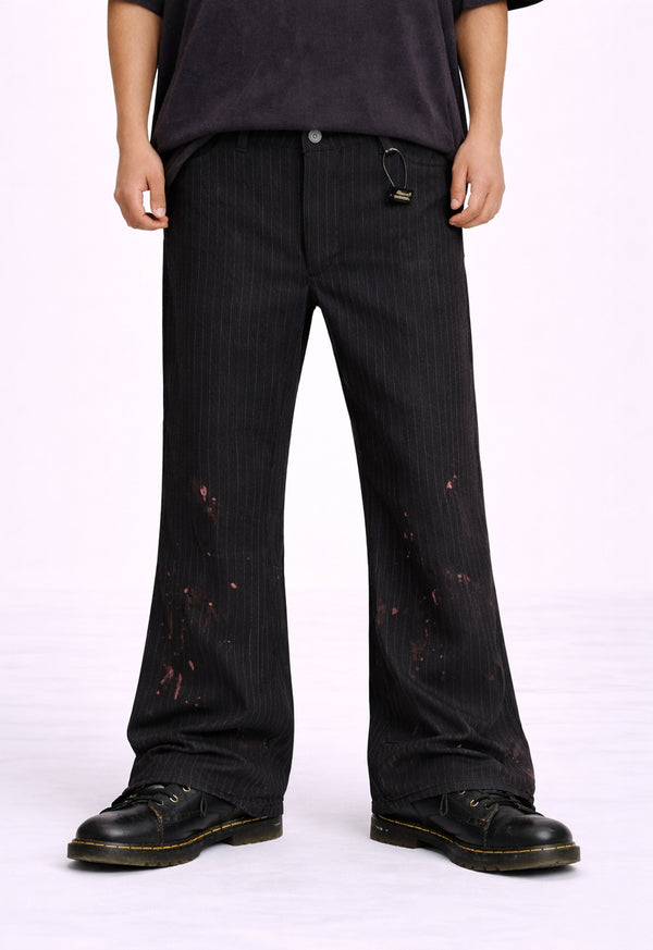 PINSTRIPE FLARE PANTS