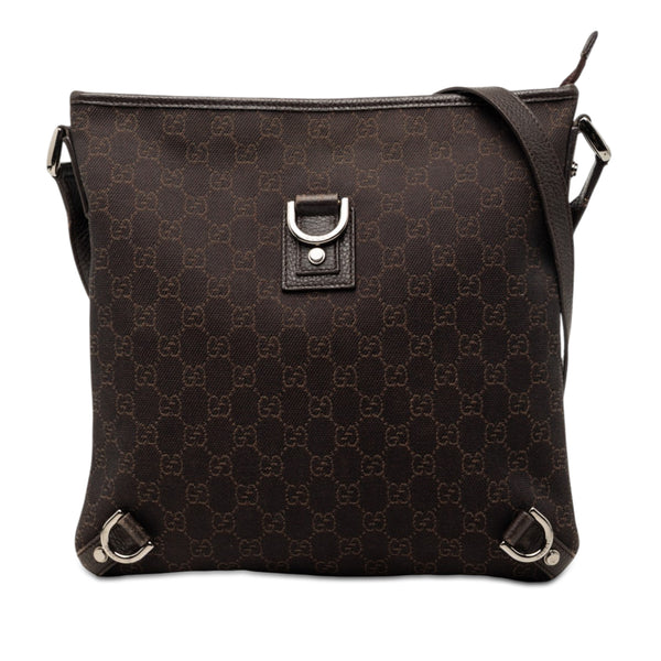 Crossbody Bag Abbey D-Ring Denim Brown (Pre-Owned)