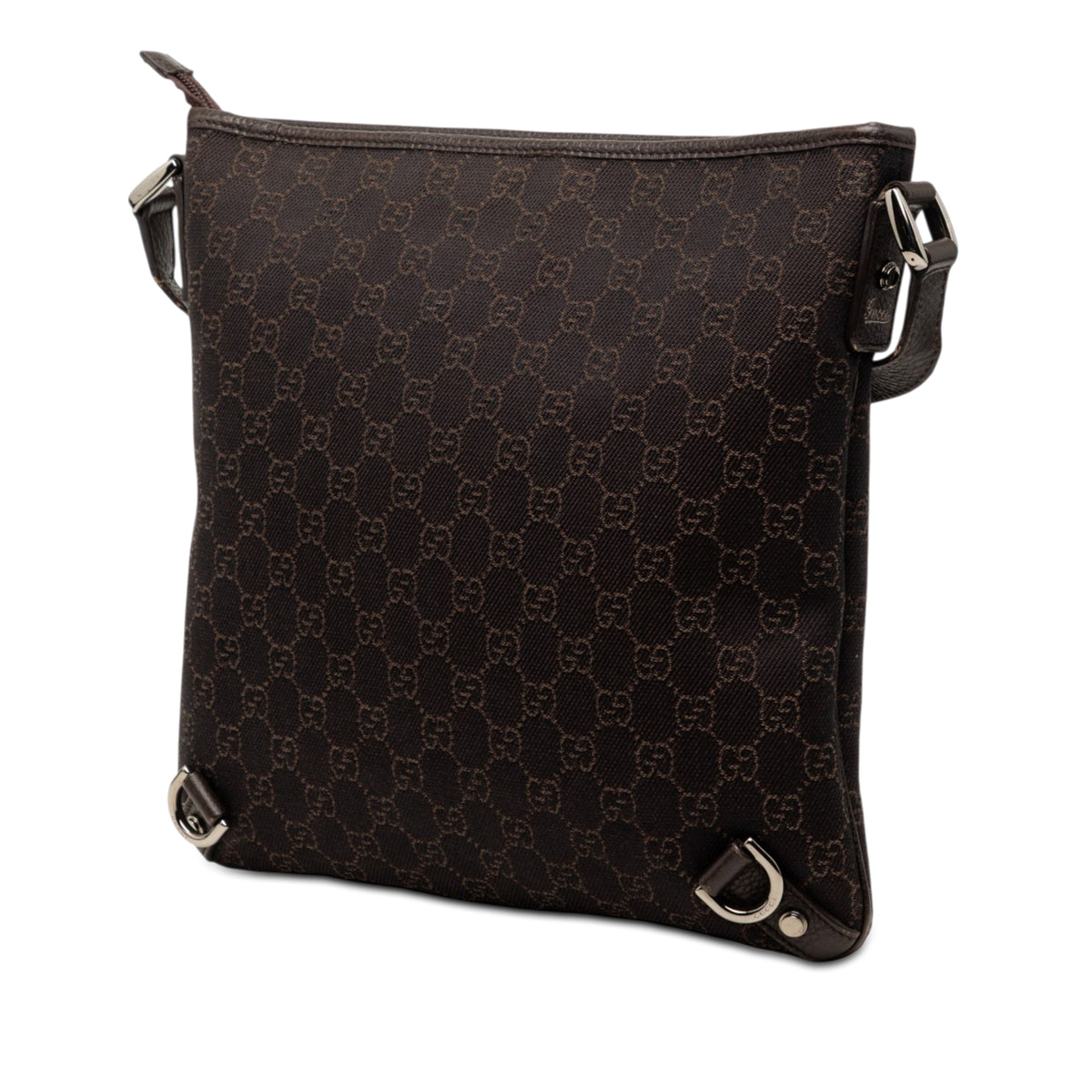 Crossbody Bag Abbey D-Ring Denim Brown (Pre-Owned)