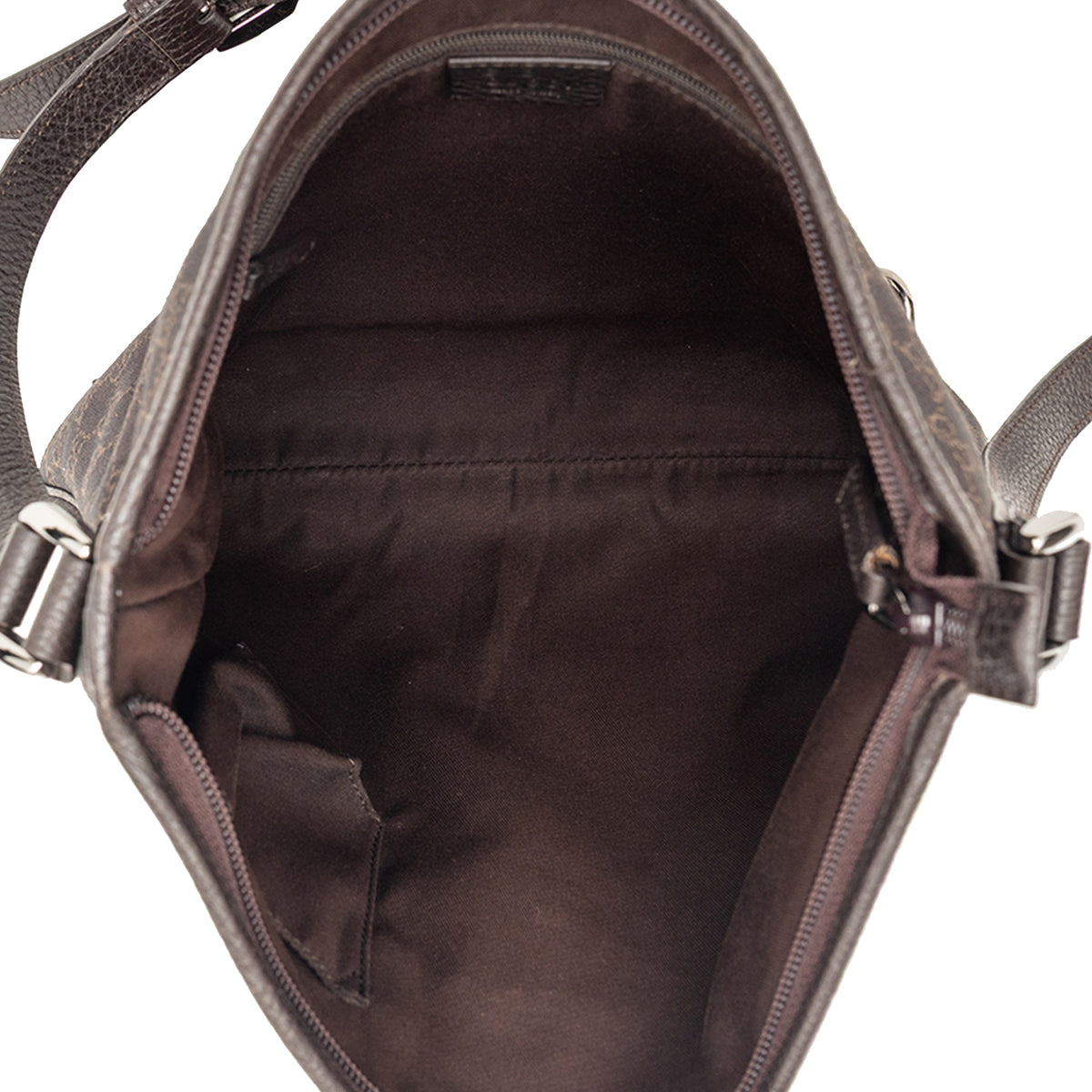 Crossbody Bag Abbey D-Ring Denim Brown (Pre-Owned)
