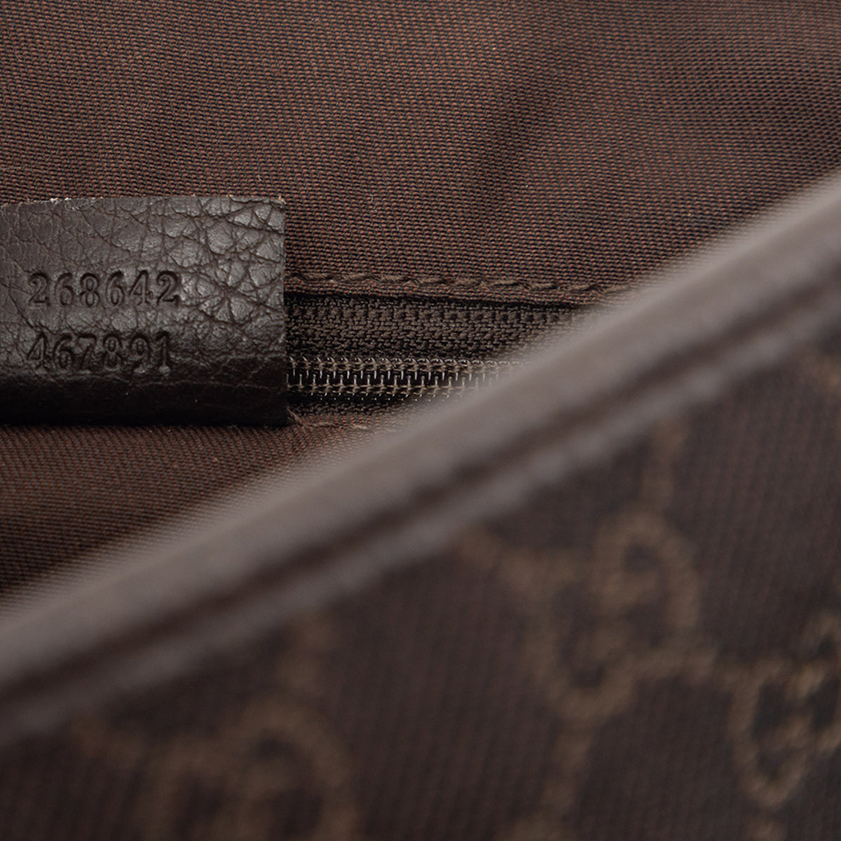 Crossbody Bag Abbey D-Ring Denim Brown (Pre-Owned)