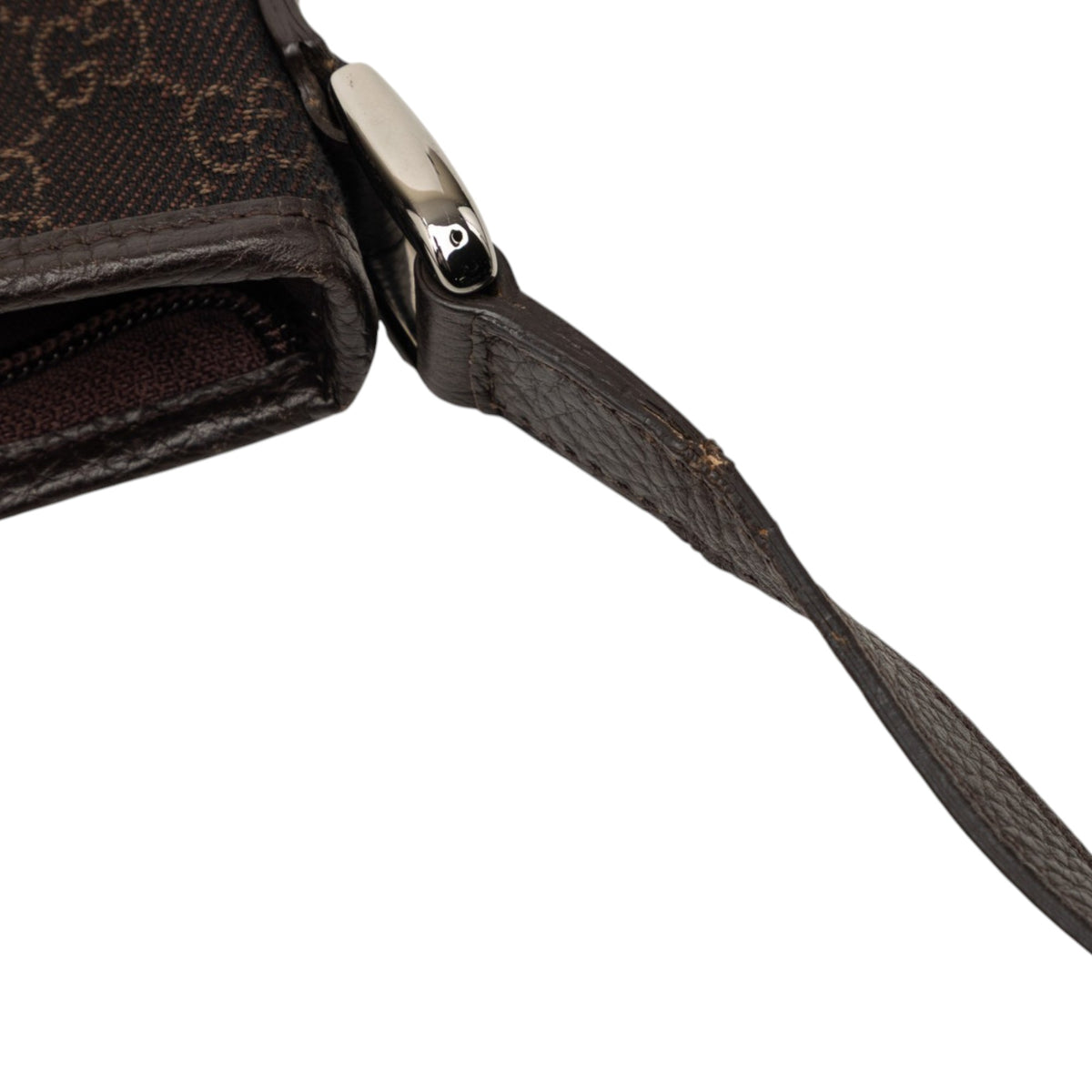 Crossbody Bag Abbey D-Ring Denim Brown (Pre-Owned)