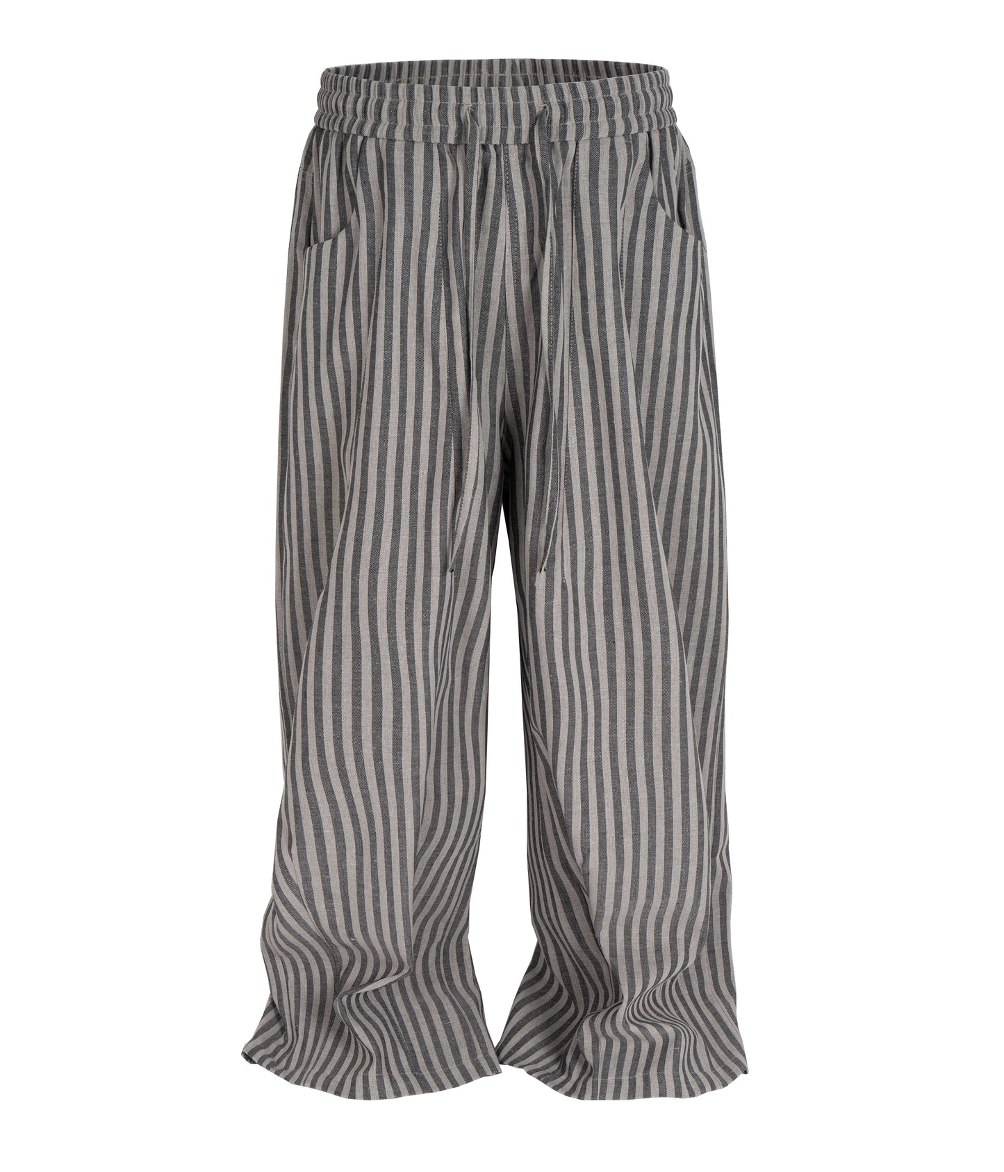 GREY STRIPED LOUNGE PANTS (UNISEX)