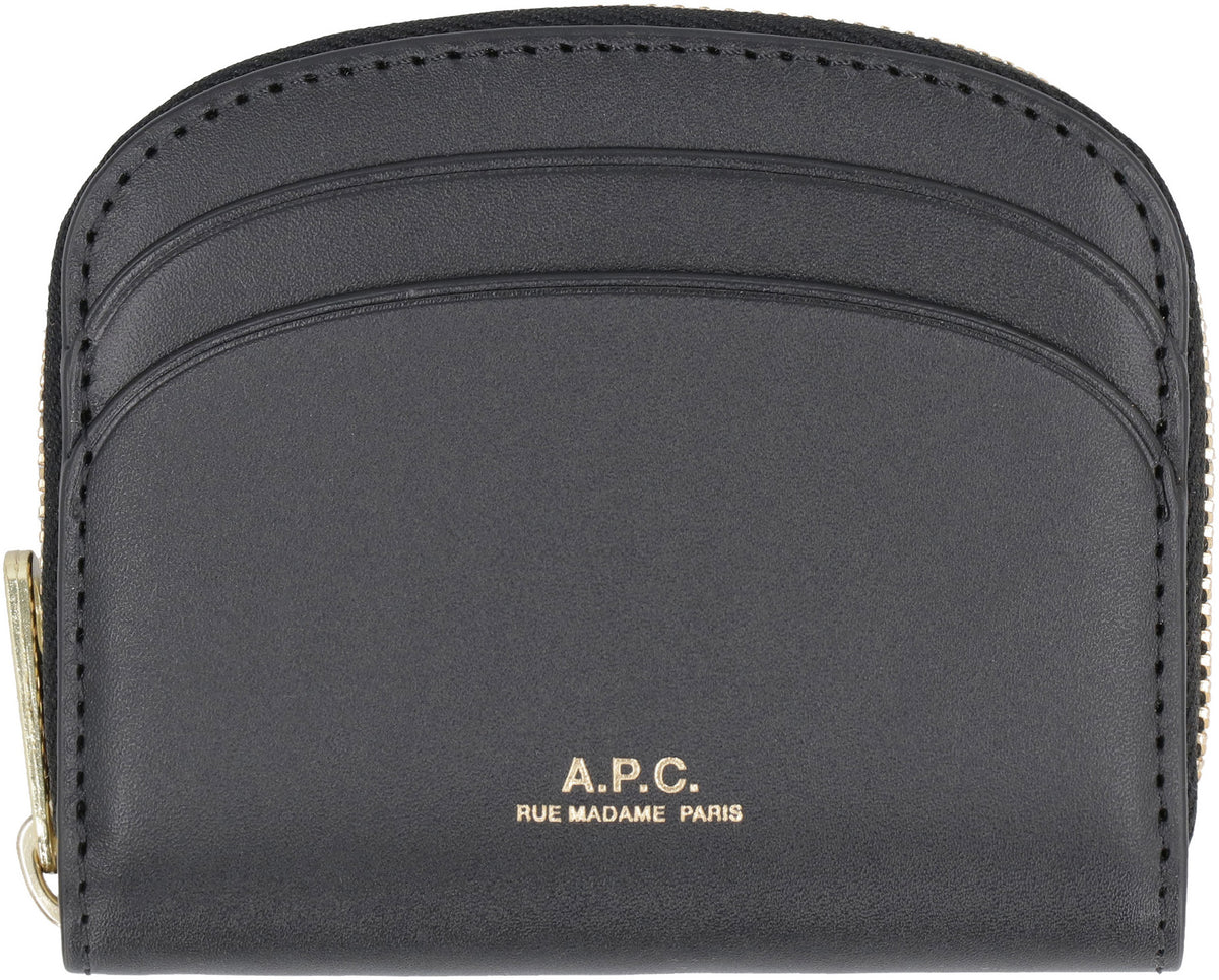 Demi-Lune Mini Wallet in Black